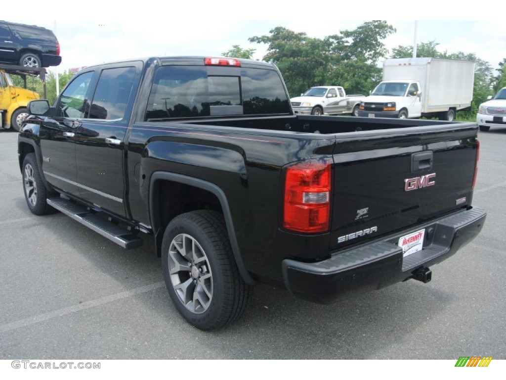 2014 Sierra 1500 SLT Crew Cab 4x4 - Onyx Black / Jet Black photo #4