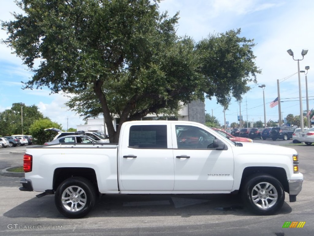 Summit White 2014 Chevrolet Silverado 1500 LT Crew Cab Exterior Photo #83693587