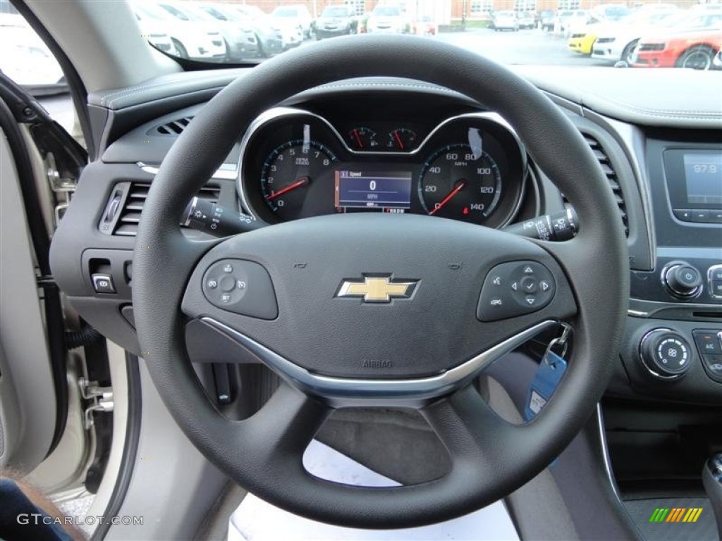 2014 Chevrolet Impala LS Jet Black/Dark Titanium Steering Wheel Photo #83693617