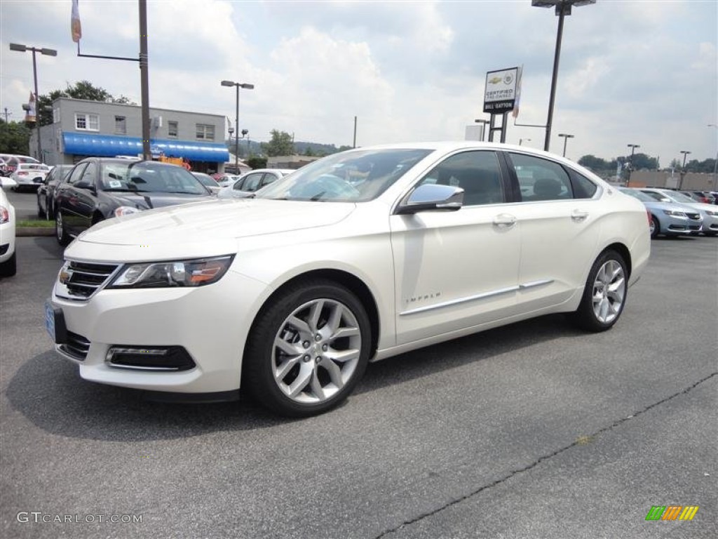 2014 Impala LTZ - White Diamond Tricoat / Jet Black/Dark Titanium photo #3