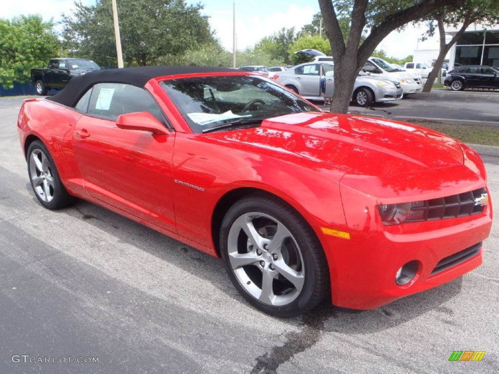 2013 Camaro LT/RS Convertible - Victory Red / Black photo #1