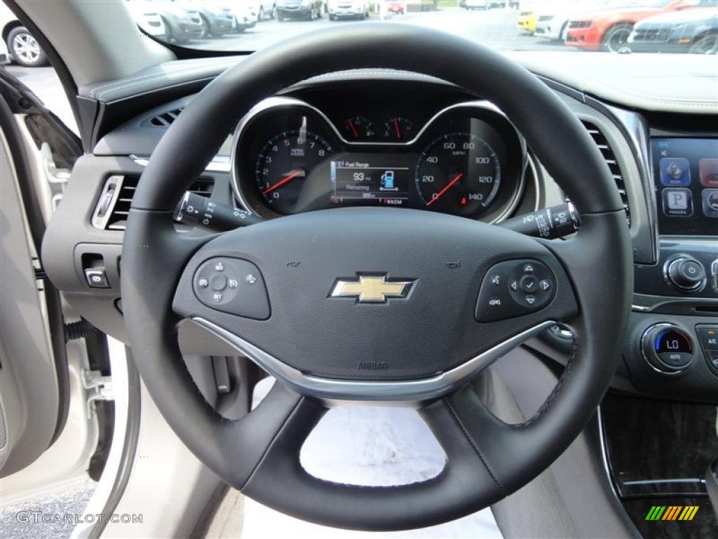 2014 Chevrolet Impala LTZ Jet Black/Dark Titanium Steering Wheel Photo #83694214