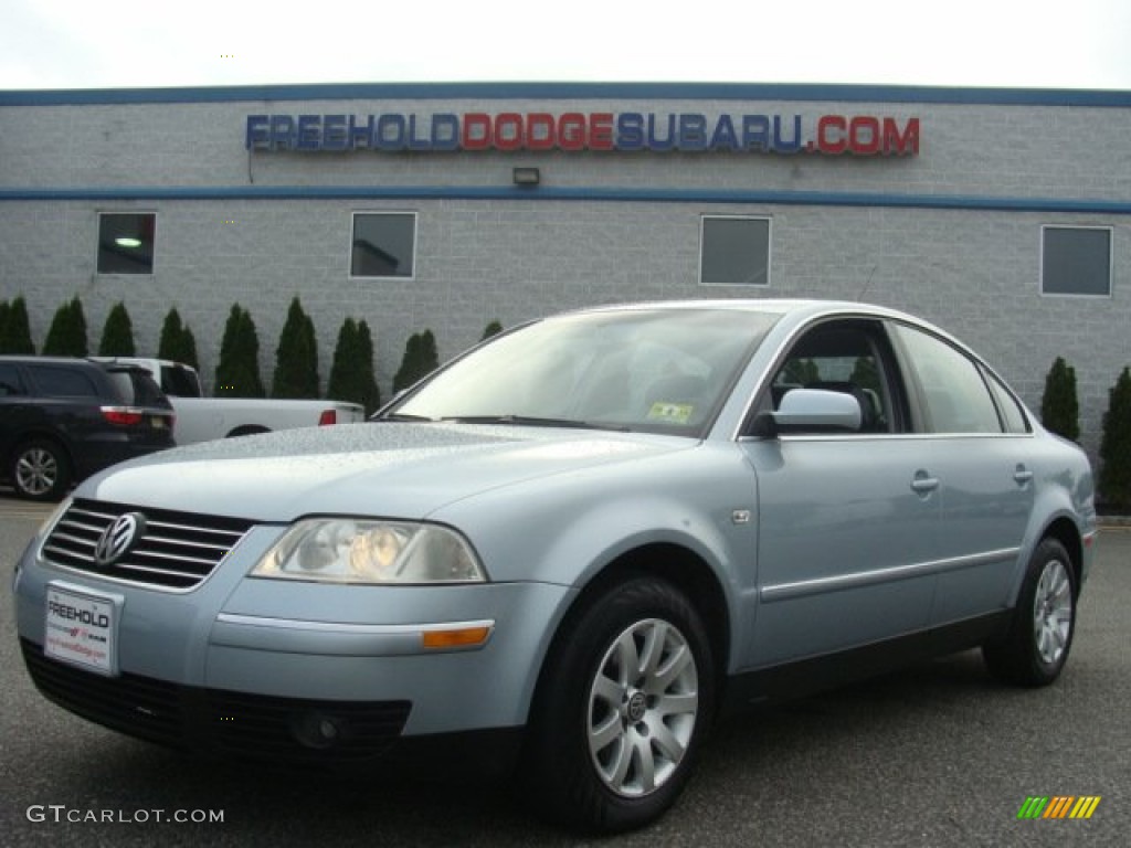 2003 Passat GLS Sedan - Blue Silver Metallic / Black photo #1