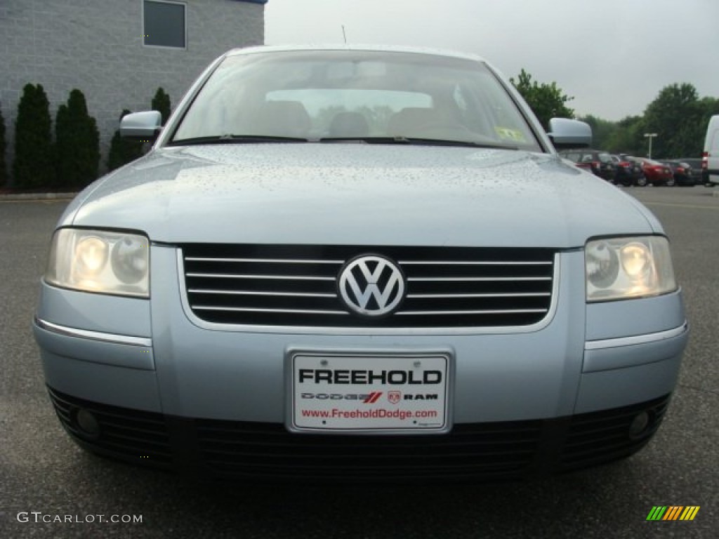 2003 Passat GLS Sedan - Blue Silver Metallic / Black photo #2