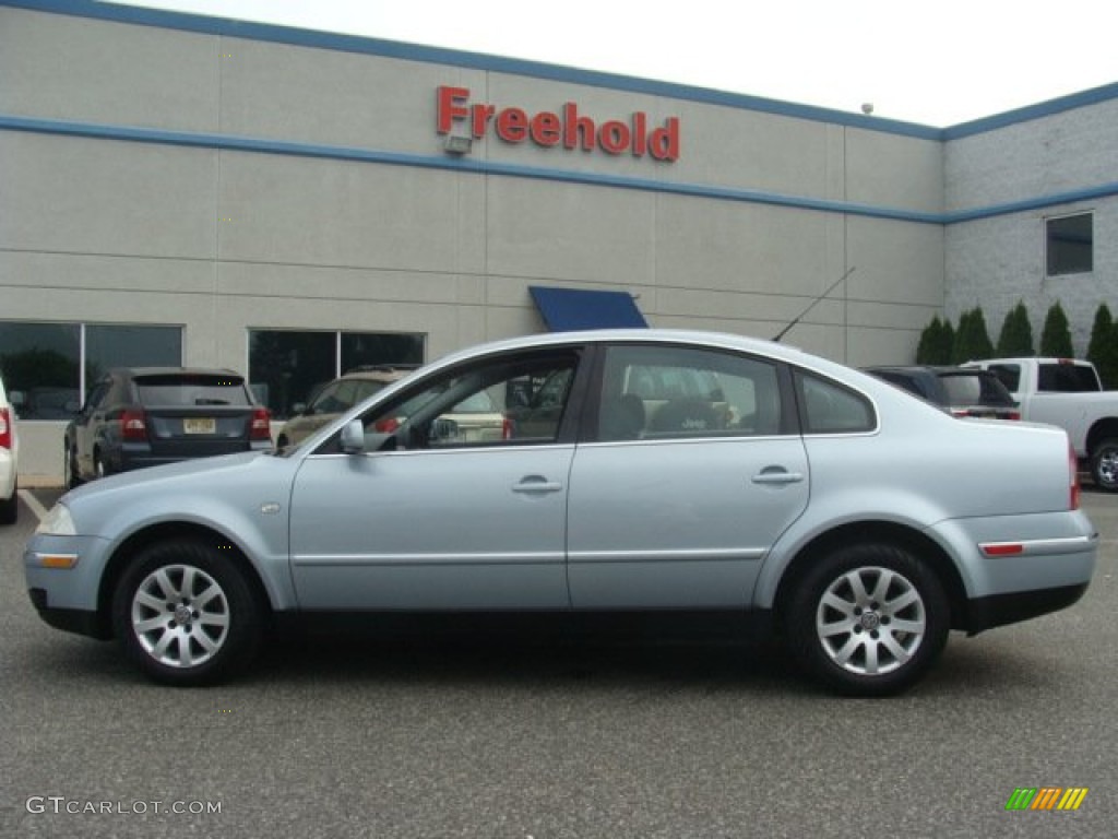 2003 Passat GLS Sedan - Blue Silver Metallic / Black photo #3