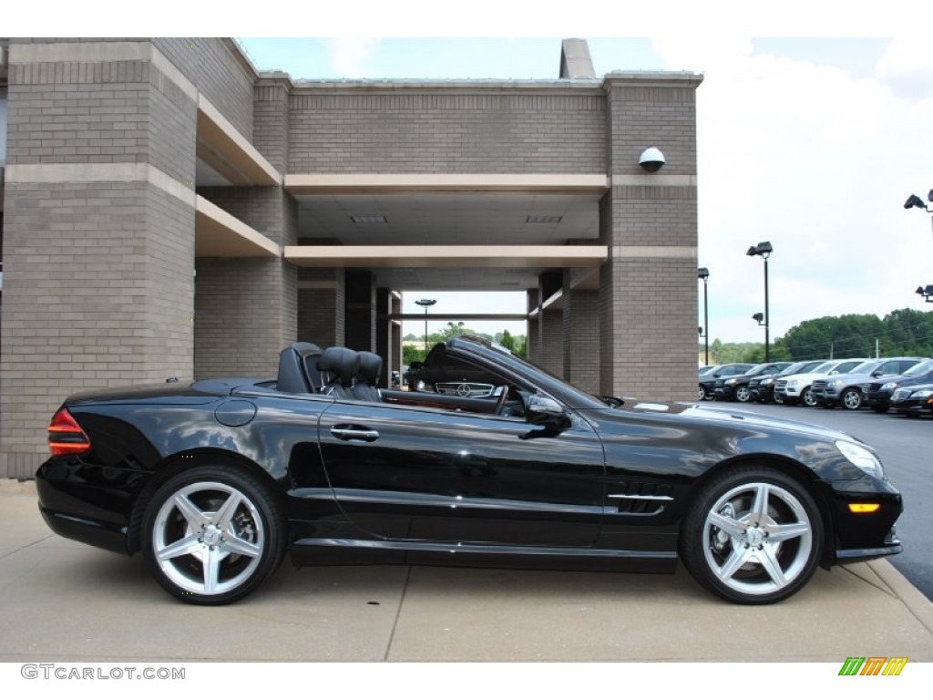 Black 2009 Mercedes-Benz SL 550 Roadster Exterior Photo #83695858