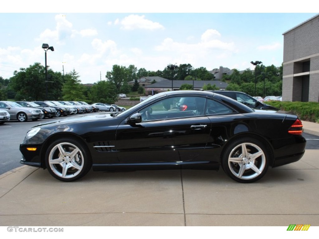 Black 2009 Mercedes-Benz SL 550 Roadster Exterior Photo #83695933