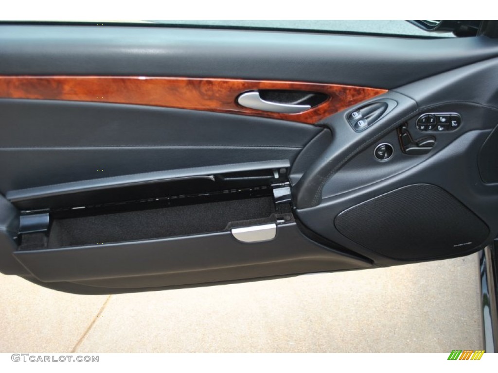 2009 Mercedes-Benz SL 550 Roadster Black Door Panel Photo #83696019