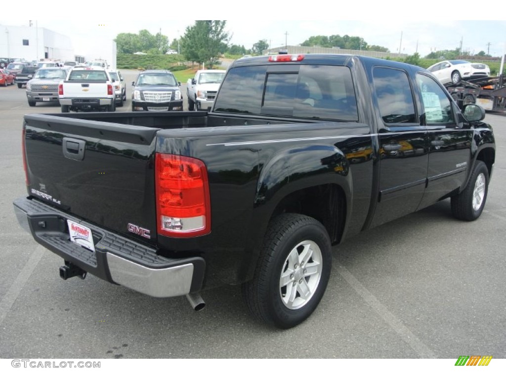 2013 Sierra 1500 SLE Crew Cab - Onyx Black / Light Titanium/Dark Titanium photo #5