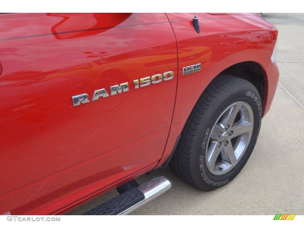 2012 Ram 1500 Sport Quad Cab 4x4 - Flame Red / Dark Slate Gray photo #10