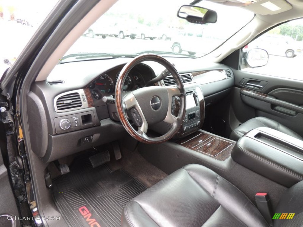 Ebony Interior 2010 GMC Sierra 1500 Denali Crew Cab Photo #83697409
