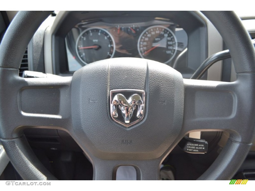 2010 Ram 1500 ST Quad Cab - Bright Silver Metallic / Dark Slate/Medium Graystone photo #19