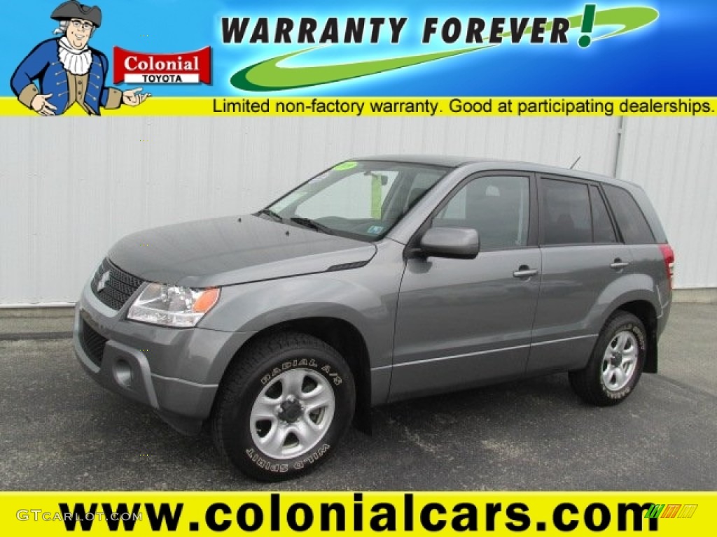 2009 Grand Vitara Premium 4x4 - Slate Grey Metallic / Black photo #1