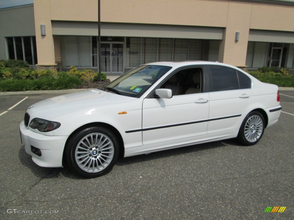 2004 3 Series 330xi Sedan - Alpine White / Sand photo #3
