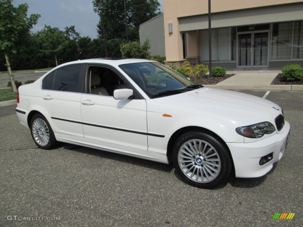 2004 3 Series 330xi Sedan - Alpine White / Sand photo #10