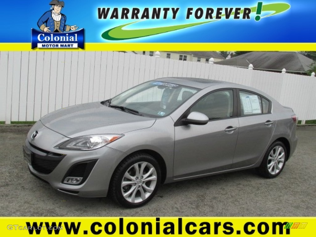 2011 MAZDA3 s Grand Touring 4 Door - Liquid Silver Metallic / Black photo #1