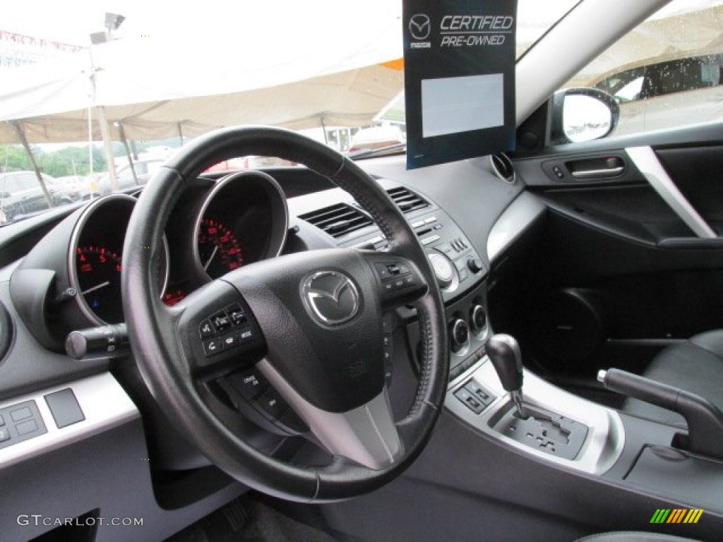 2011 Mazda MAZDA3 s Grand Touring 4 Door Black Dashboard Photo #83699308