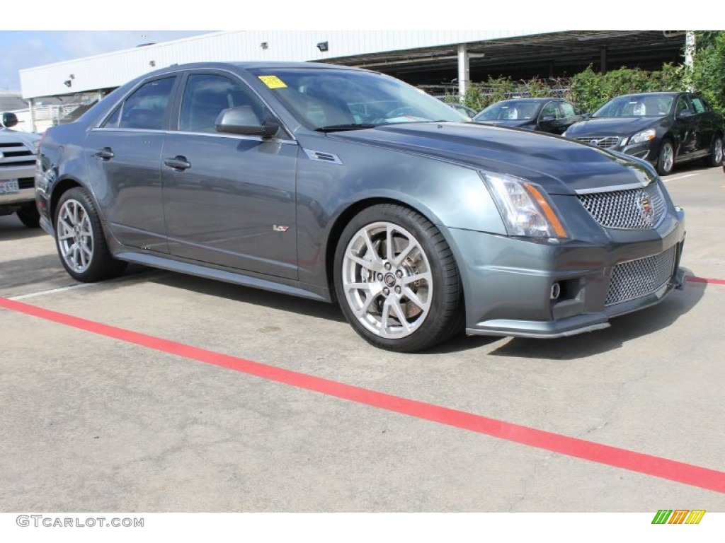 Thunder Gray ChromaFlair 2010 Cadillac CTS -V Sedan Exterior Photo #83700421