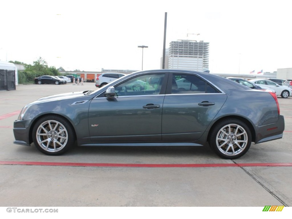 Thunder Gray ChromaFlair 2010 Cadillac CTS -V Sedan Exterior Photo #83700519