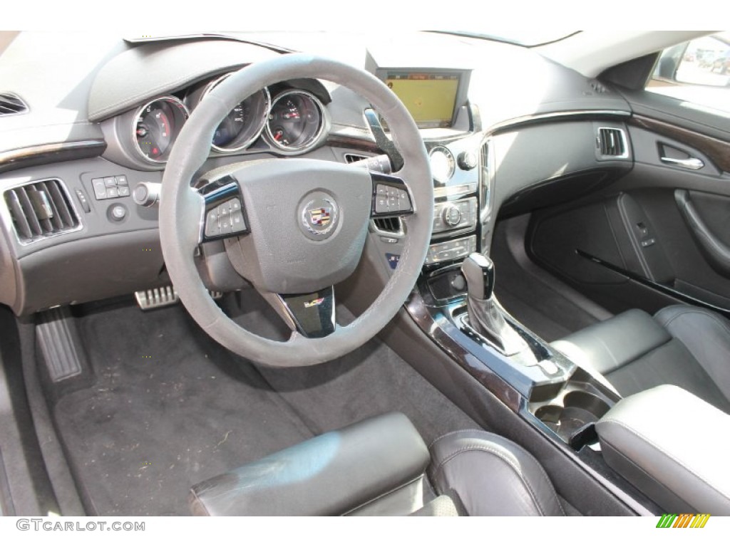 Ebony Interior 2010 Cadillac CTS -V Sedan Photo #83700697