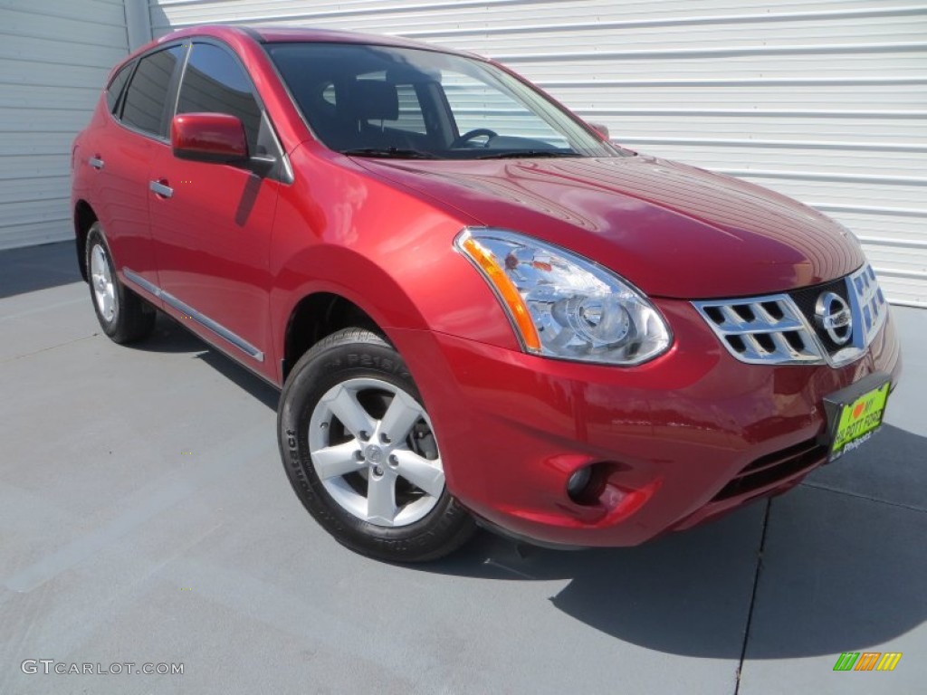 2013 Rogue SV - Cayenne Red / Gray photo #2