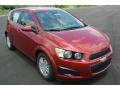 2013 Crystal Red Tintcoat Chevrolet Sonic LT Hatch  photo #1