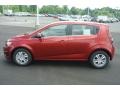 2013 Crystal Red Tintcoat Chevrolet Sonic LT Hatch  photo #3