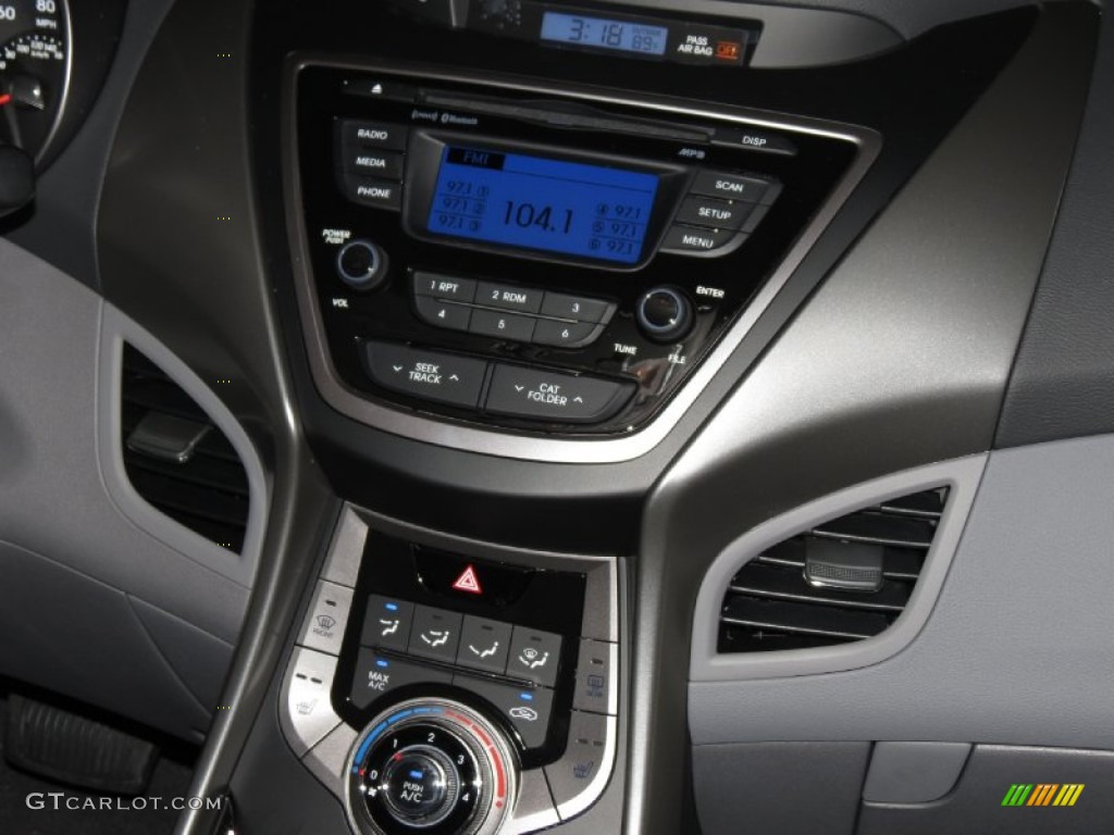 2013 Elantra GLS - Midnight Black / Gray photo #6