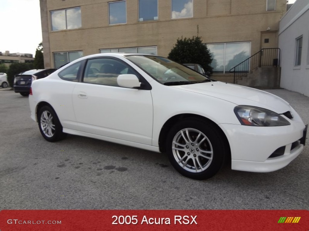 2005 RSX Sports Coupe - Taffeta White / Titanium photo #1