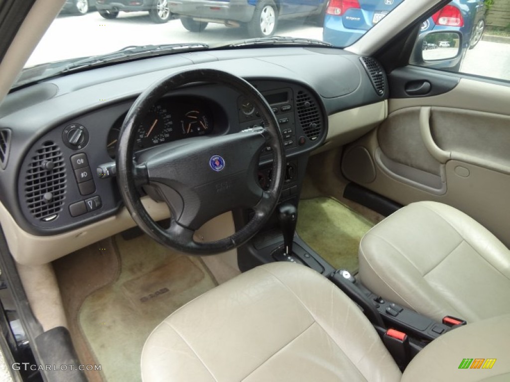 Sand Beige Interior 1998 Saab 900 S Turbo Coupe Photo #83702892