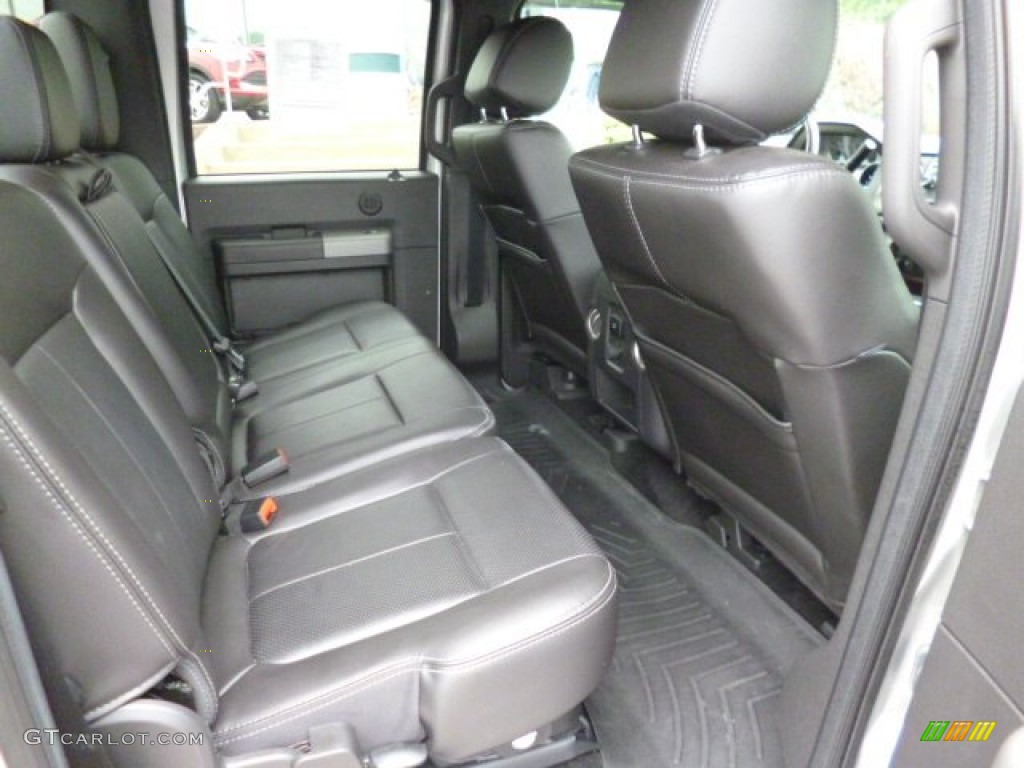 Black Interior 2012 Ford F450 Super Duty Lariat Crew Cab 4x4 Dually Photo #83703010