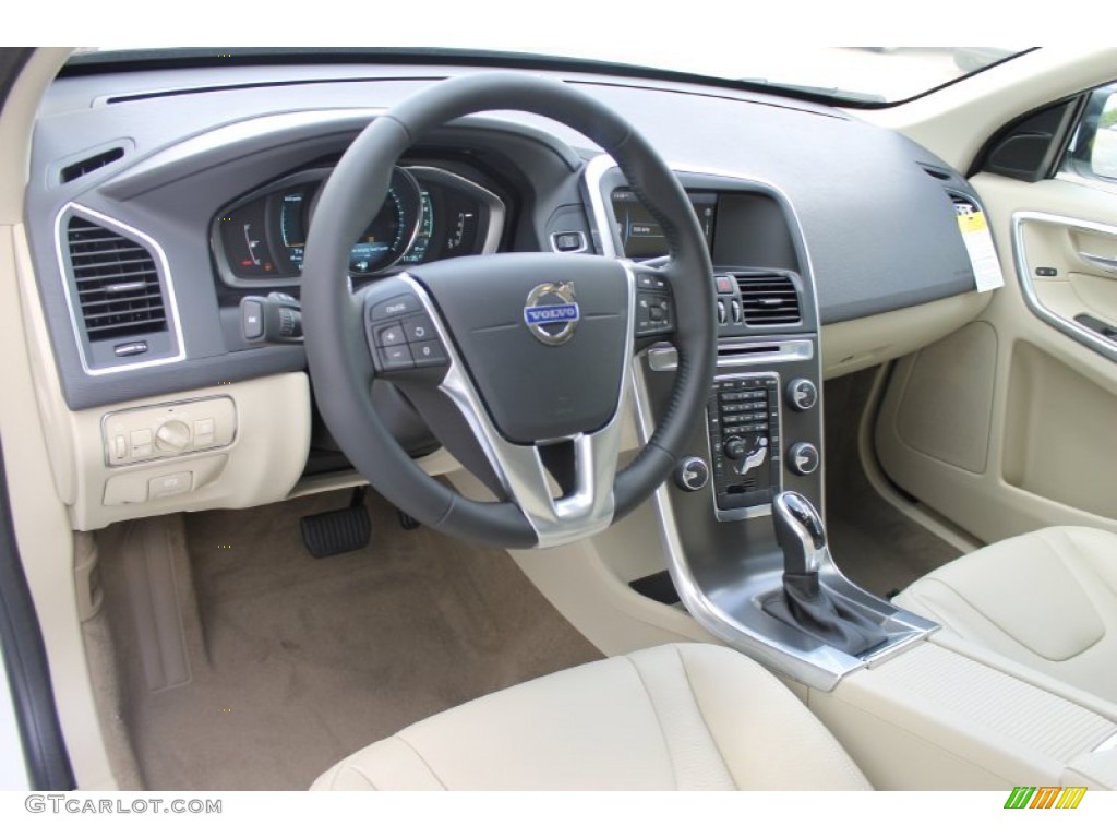 Sandstone Beige Interior 2014 Volvo XC60 T6 AWD Photo #83703271