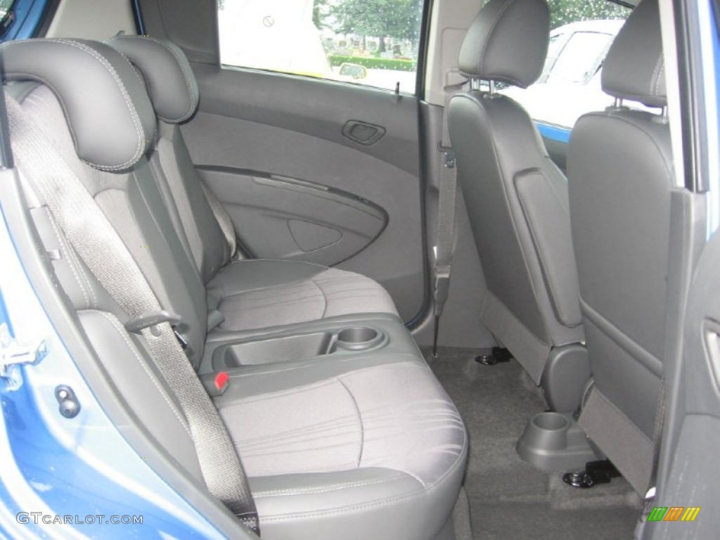 Silver/Blue Interior 2014 Chevrolet Spark LS Photo #83703714