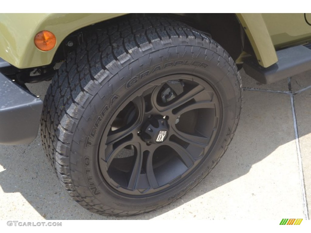 2013 Wrangler Sahara 4x4 - Commando Green / Black/Dark Saddle photo #12