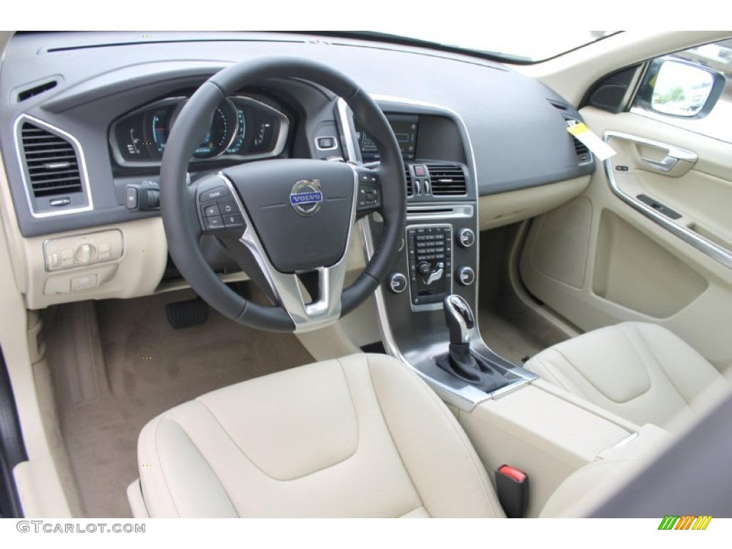 Sandstone Beige Interior 2014 Volvo XC60 T6 AWD Photo #83704108