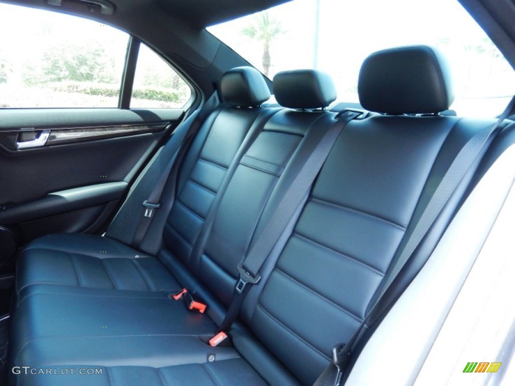 Black AMG Premium Leather Interior 2009 Mercedes-Benz C 63 AMG Photo #83706535