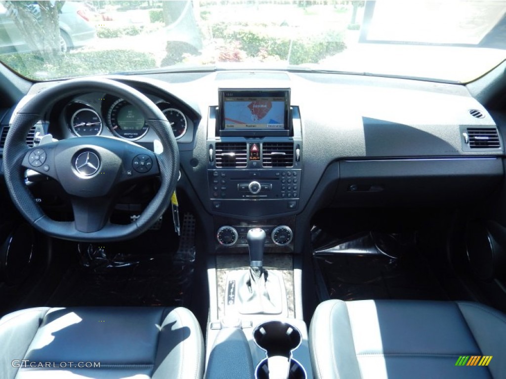 2009 Mercedes-Benz C 63 AMG Black AMG Premium Leather Dashboard Photo #83706631
