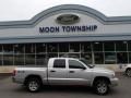 2007 Bright Silver Metallic Dodge Dakota SLT Quad Cab 4x4  photo #1