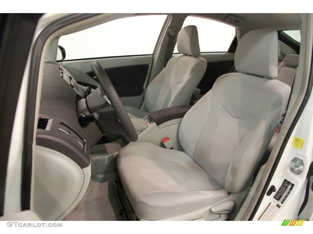 2010 Prius Hybrid III - Blizzard White Pearl / Misty Gray photo #5