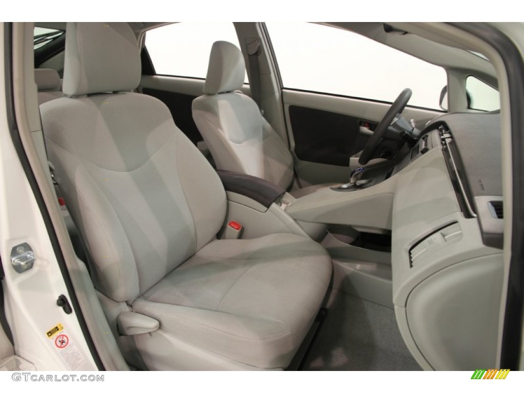 2010 Prius Hybrid III - Blizzard White Pearl / Misty Gray photo #12