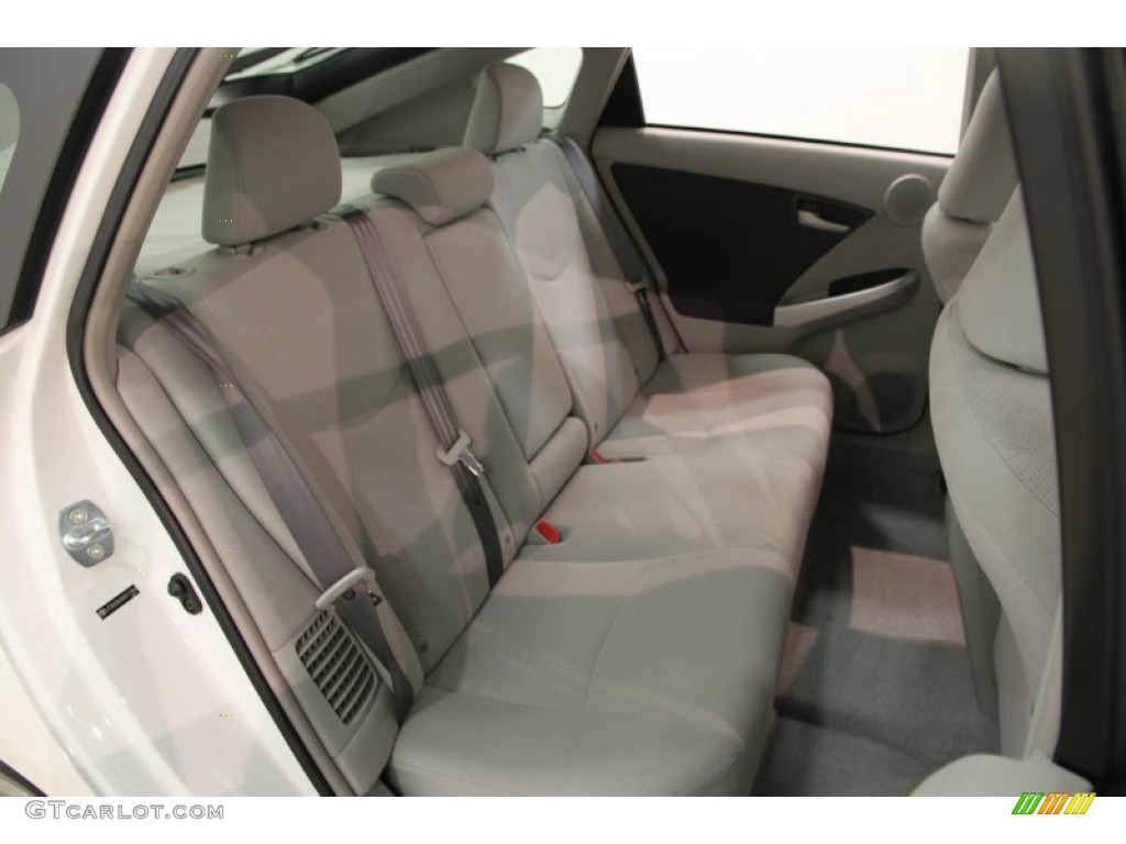 2010 Prius Hybrid III - Blizzard White Pearl / Misty Gray photo #13