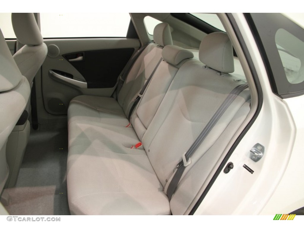 2010 Prius Hybrid III - Blizzard White Pearl / Misty Gray photo #14