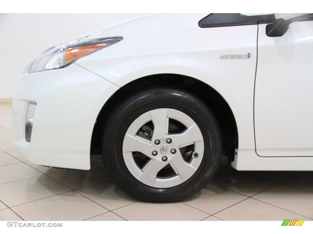 2010 Prius Hybrid III - Blizzard White Pearl / Misty Gray photo #17
