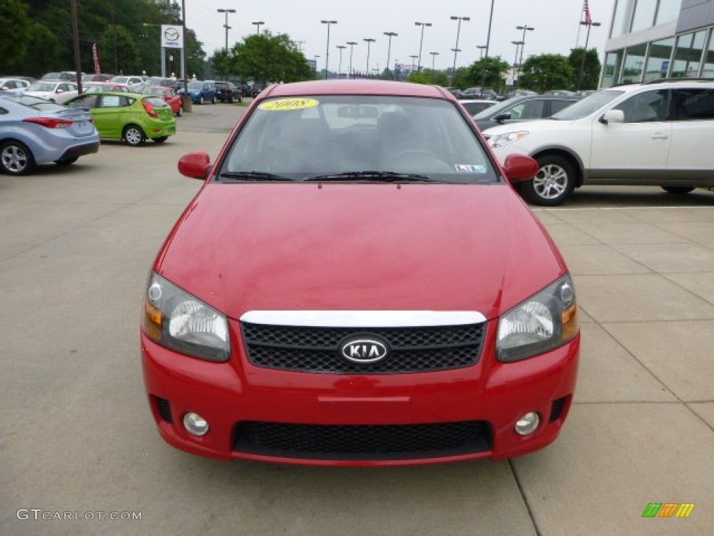 2008 Spectra 5 SX Wagon - Classic Red / Black photo #7