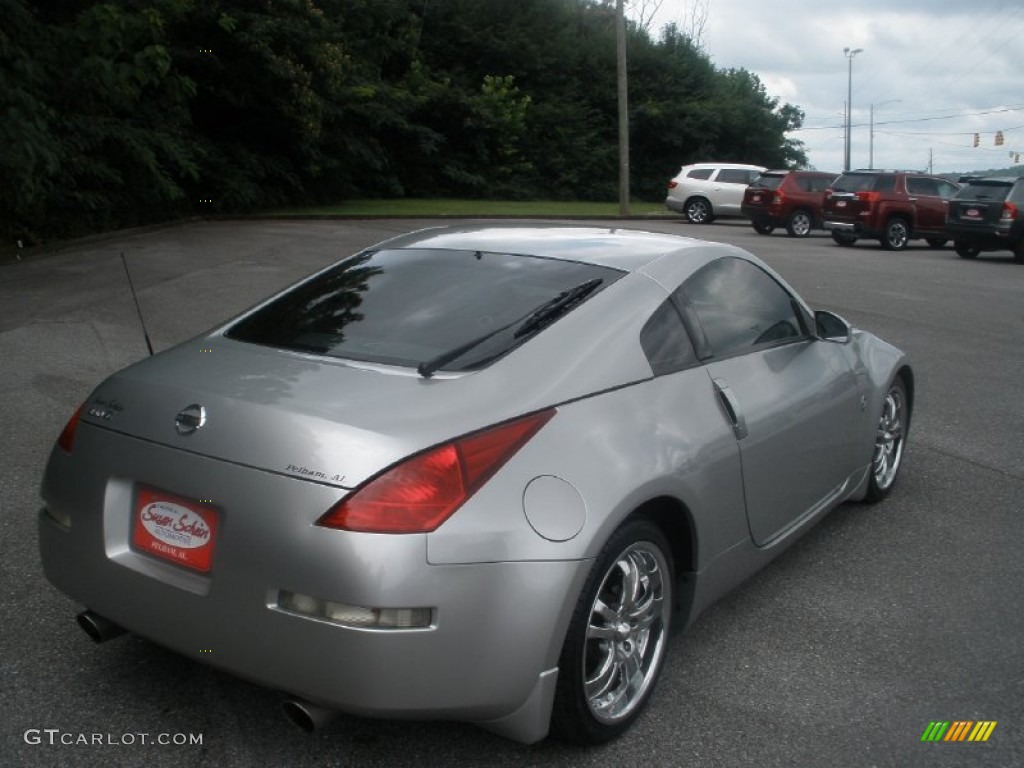 2005 350Z Touring Coupe - Chrome Silver Metallic / Charcoal photo #3