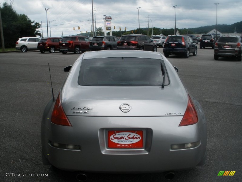 2005 350Z Touring Coupe - Chrome Silver Metallic / Charcoal photo #9