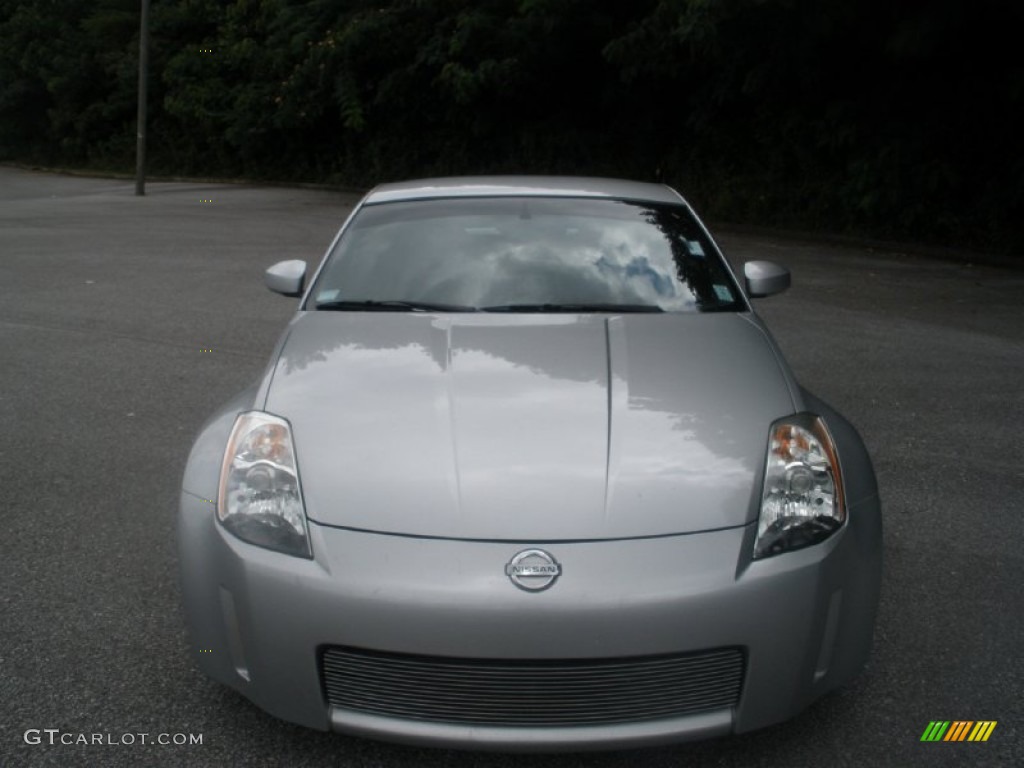 2005 350Z Touring Coupe - Chrome Silver Metallic / Charcoal photo #13