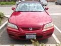 2002 Firepepper Red Pearl Honda Accord EX V6 Coupe  photo #1
