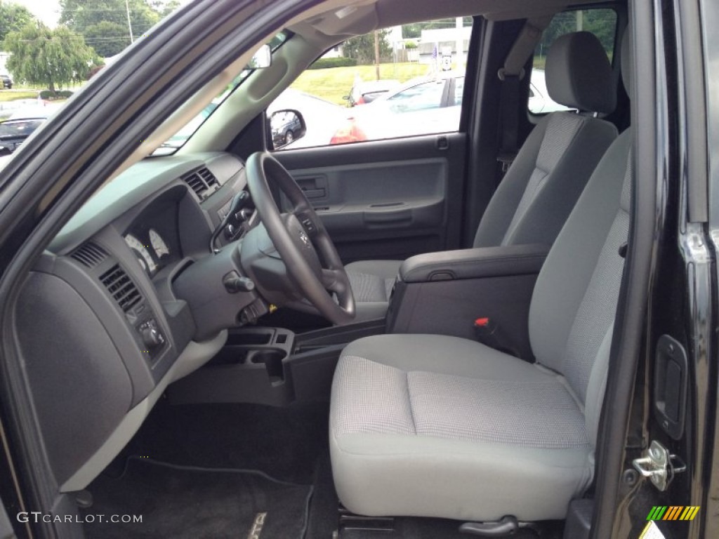 2011 Dakota Big Horn Extended Cab - Brilliant Black Crystal Pearl / Dark Slate Gray/Medium Slate Gray photo #9