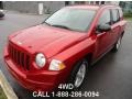 2008 Inferno Red Crystal Pearl Jeep Compass Sport 4x4  photo #1